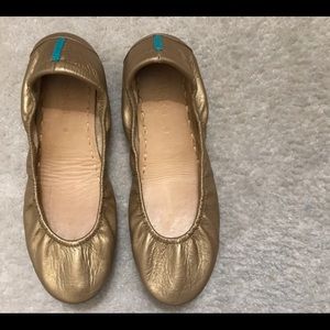Tieks Metalic Gold ballet flats